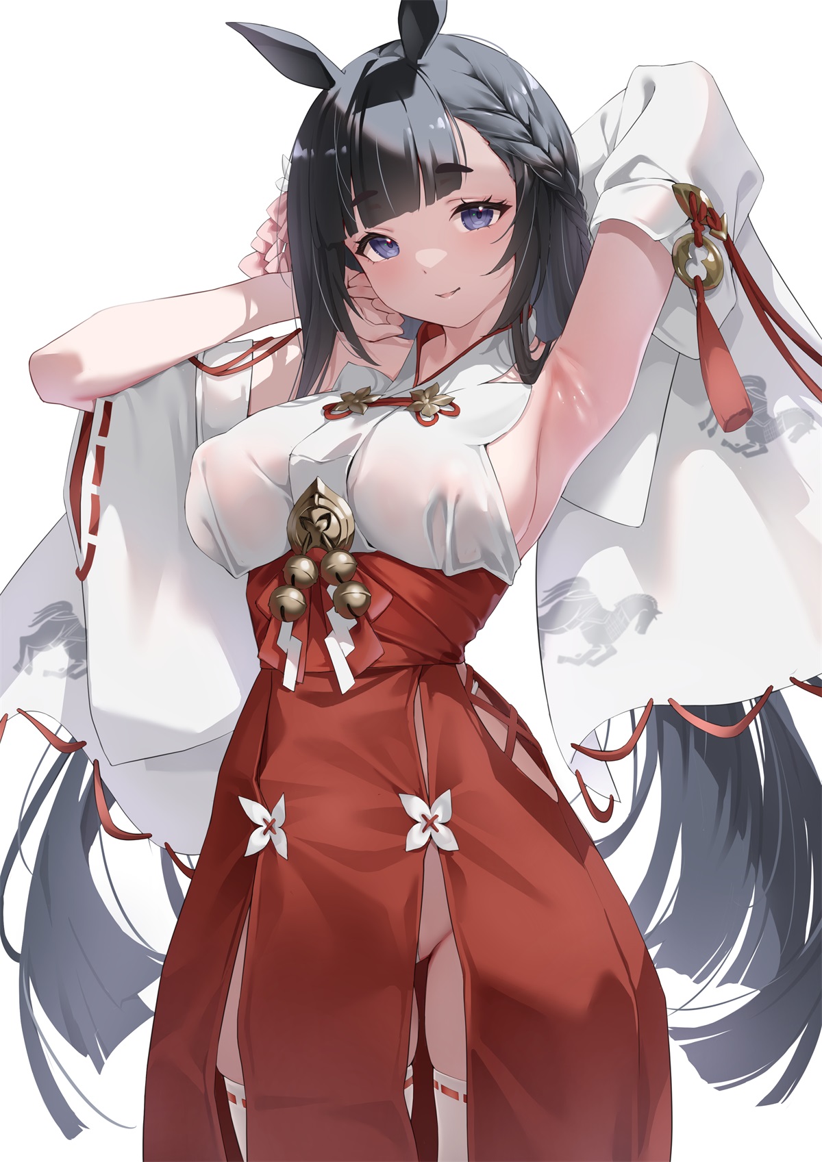 [精选插画] 绝区零 妮可 白毛双马尾美少女 飞鸟马时泳装 [23P/137MB]
