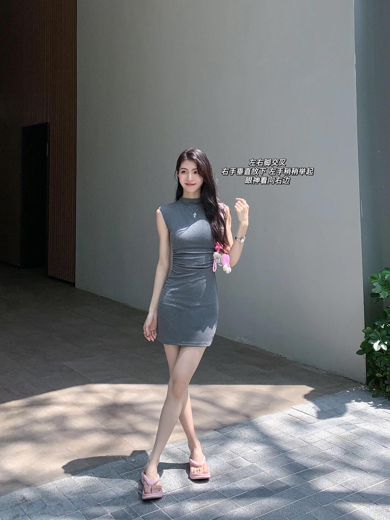 9个小幅度拍照姿势,简约大方又上镜,社恐女生拍照必备