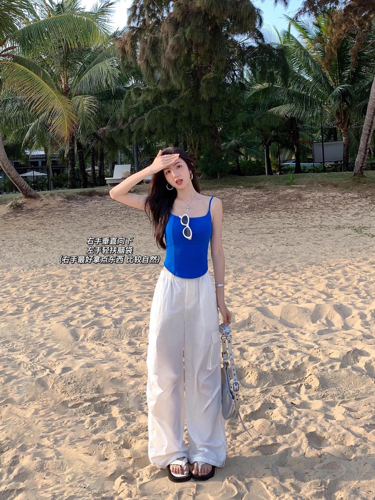 9个小幅度拍照姿势,简约大方又上镜,社恐女生拍照必备