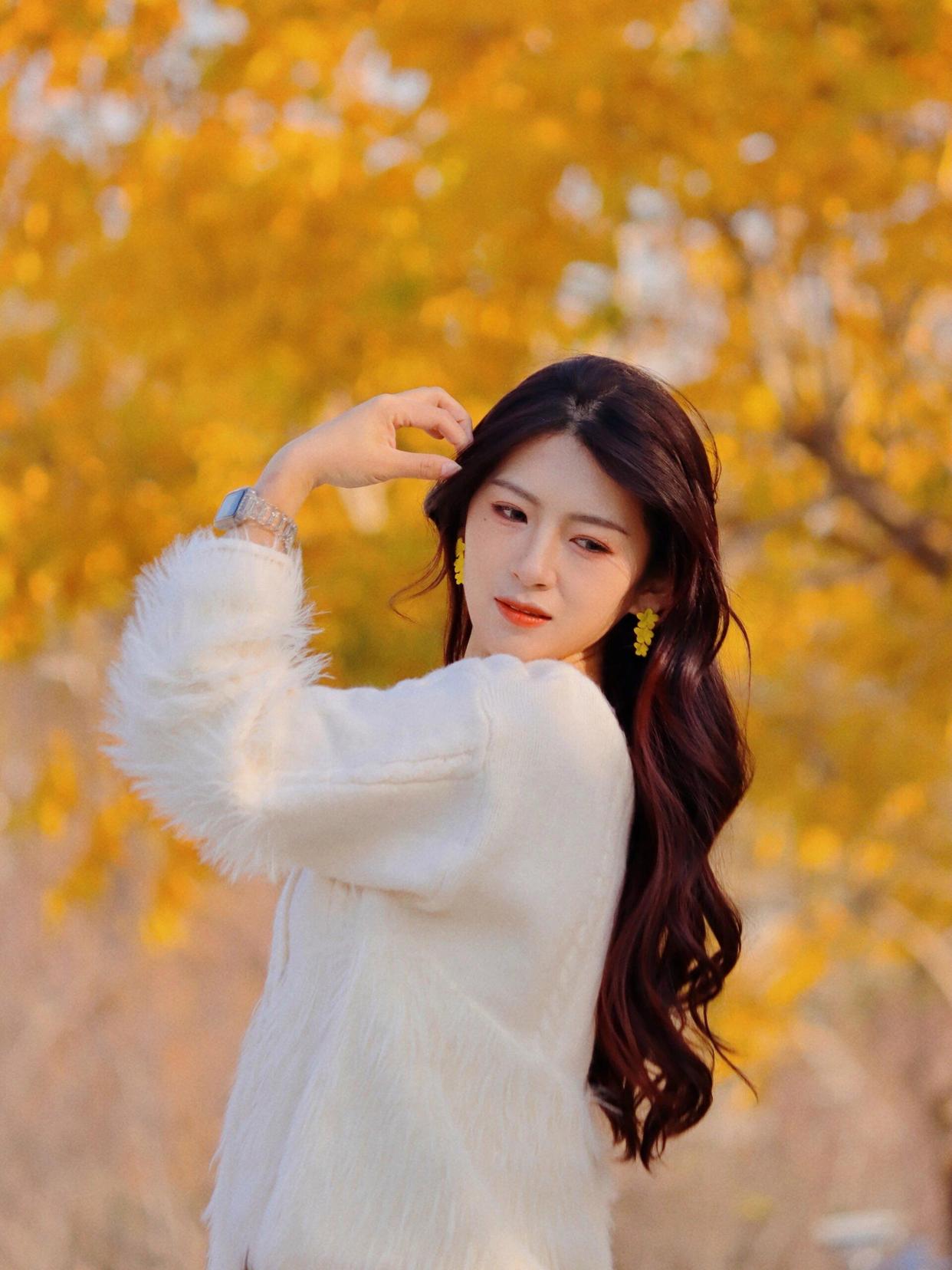 银杏拍照姿势,快学这9个,拍照好看又有氛围感