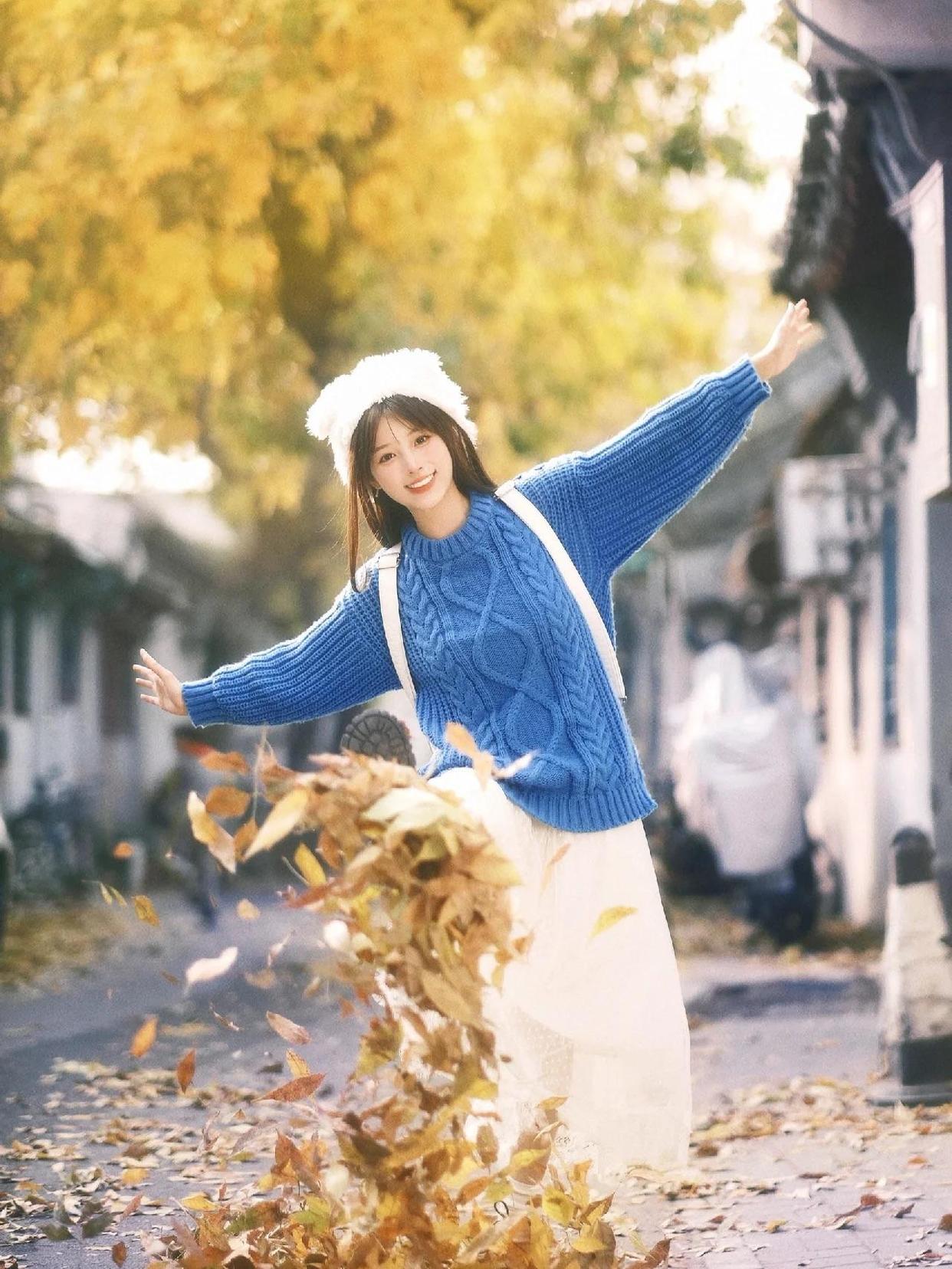 秋冬写真人像摄影,这7个技巧,文艺唯美拍照好看