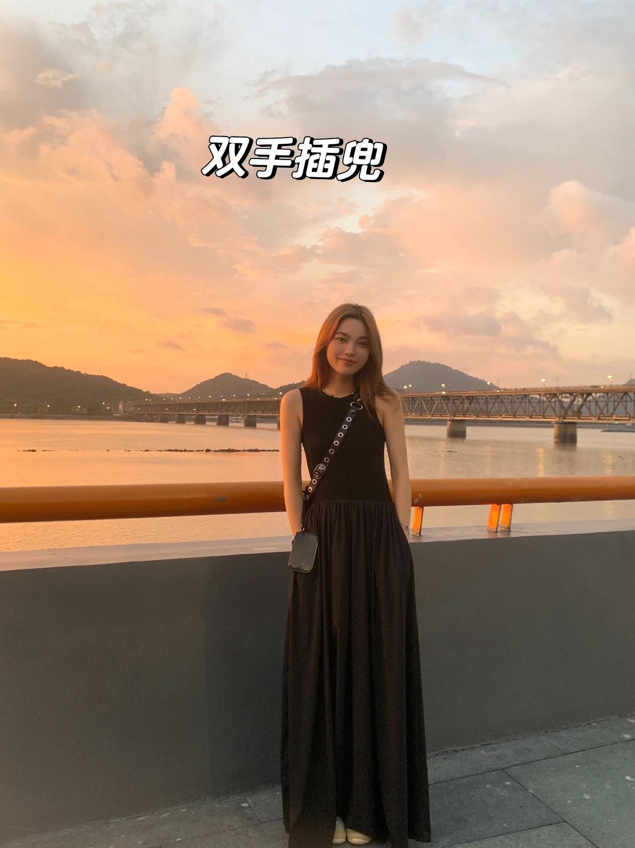 9个夕阳拍照姿势,一看就会,出片氛围感满满