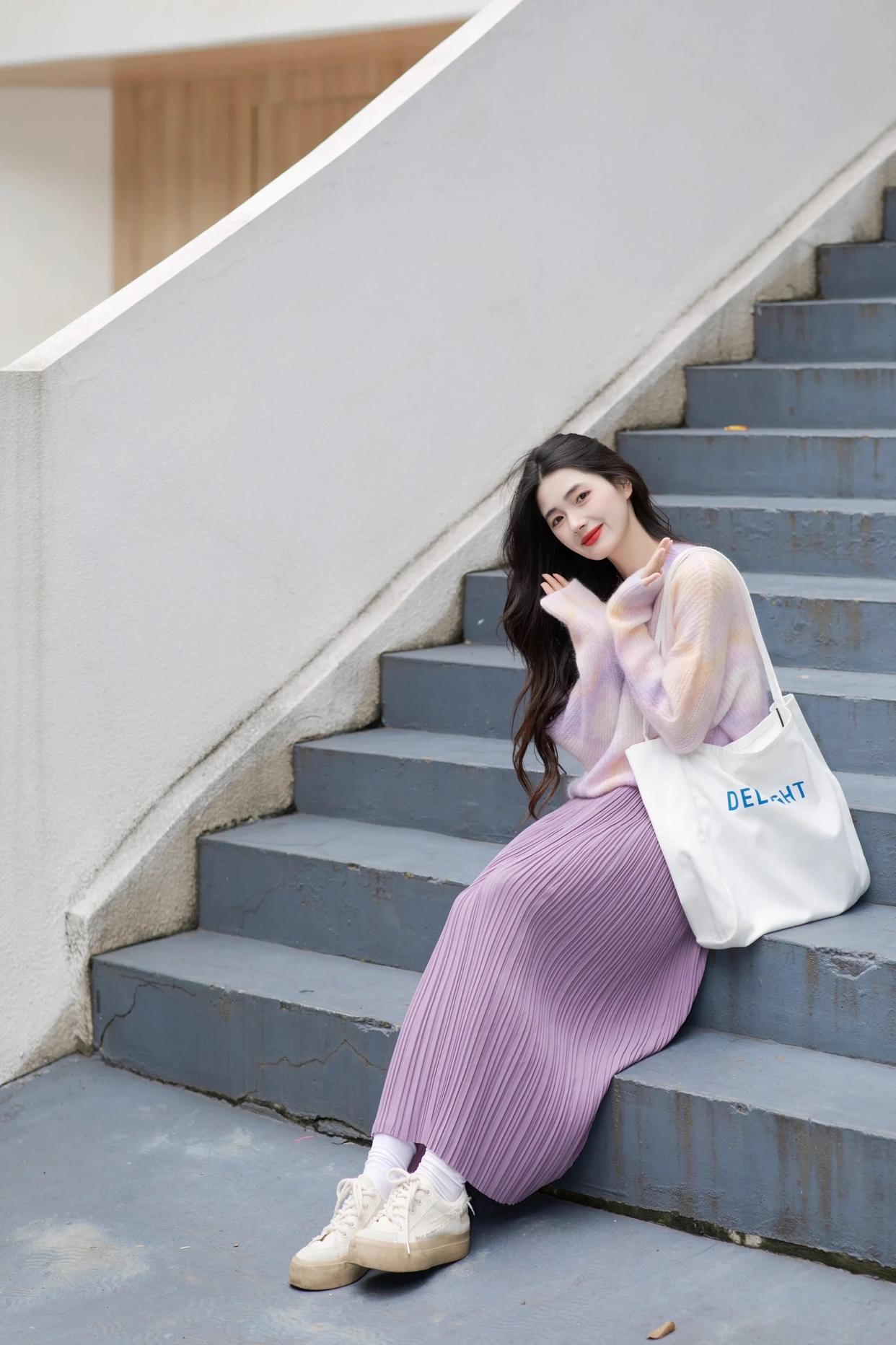 楼梯拍照有技巧,这7个实用的方法学起来,出片自然人好看