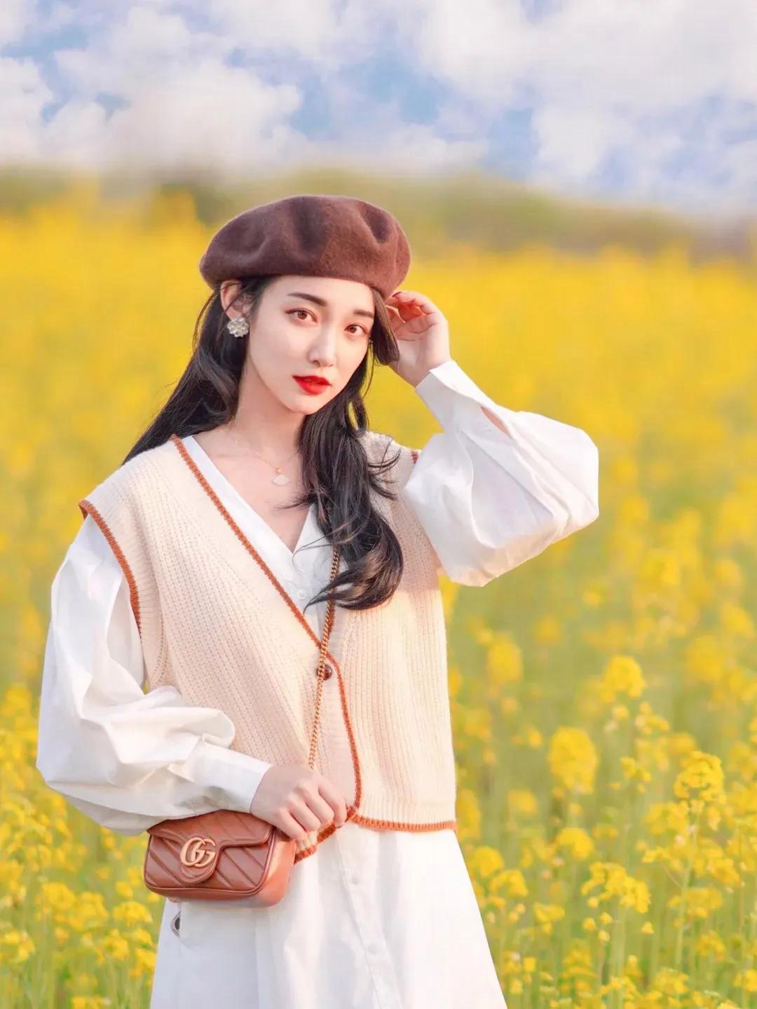 与花合影,10个简约实用的拍摄技巧,拍照出片率高人很美