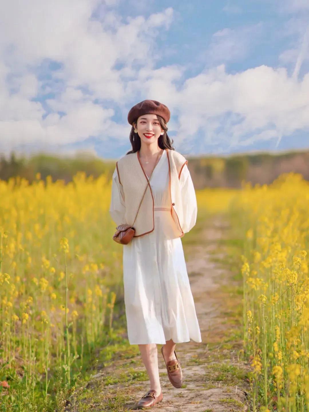 与花合影,10个简约实用的拍摄技巧,拍照出片率高人很美