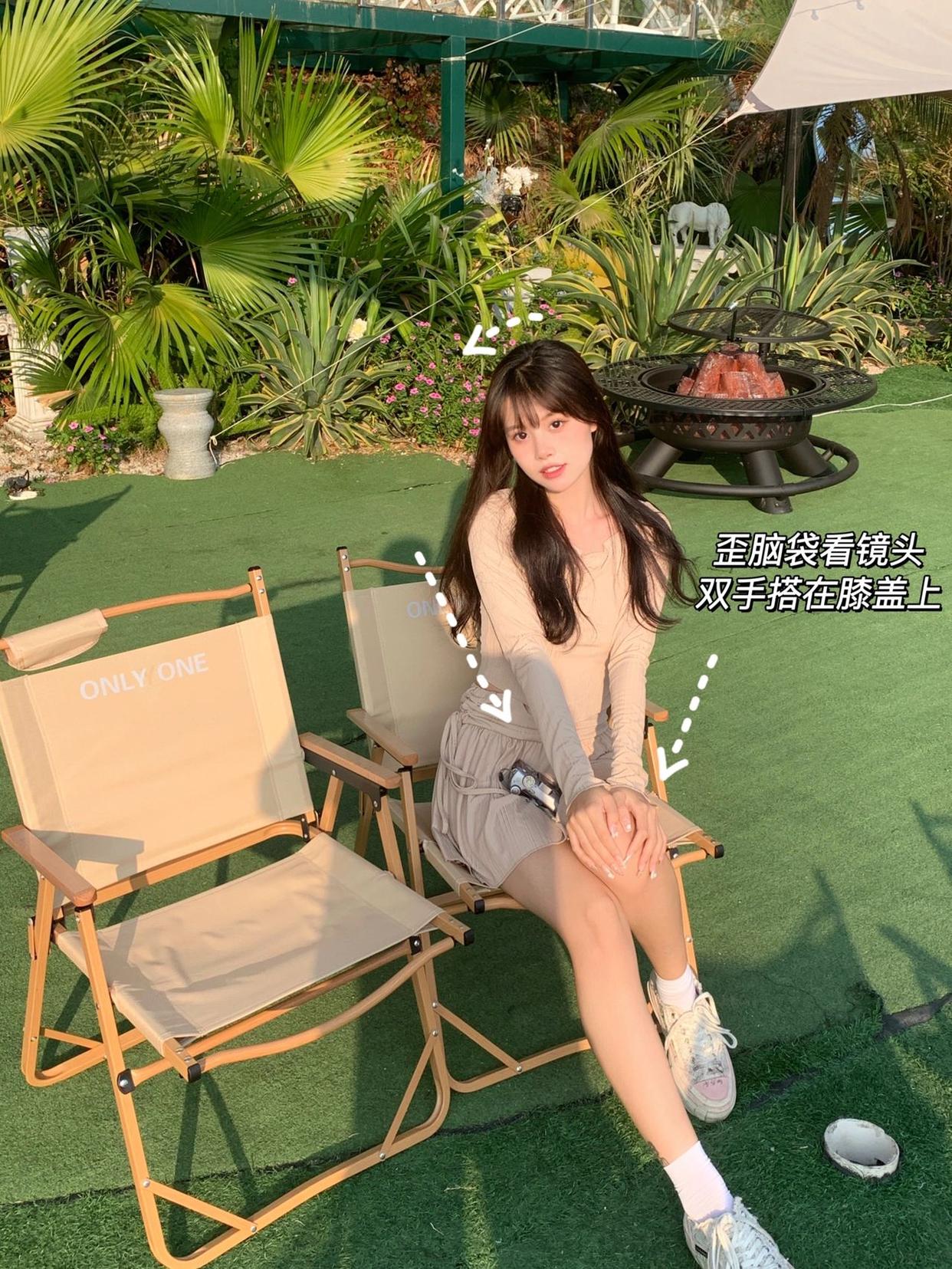 坐姿拍照姿势分享,好看又好学的9个动作,超显腿长