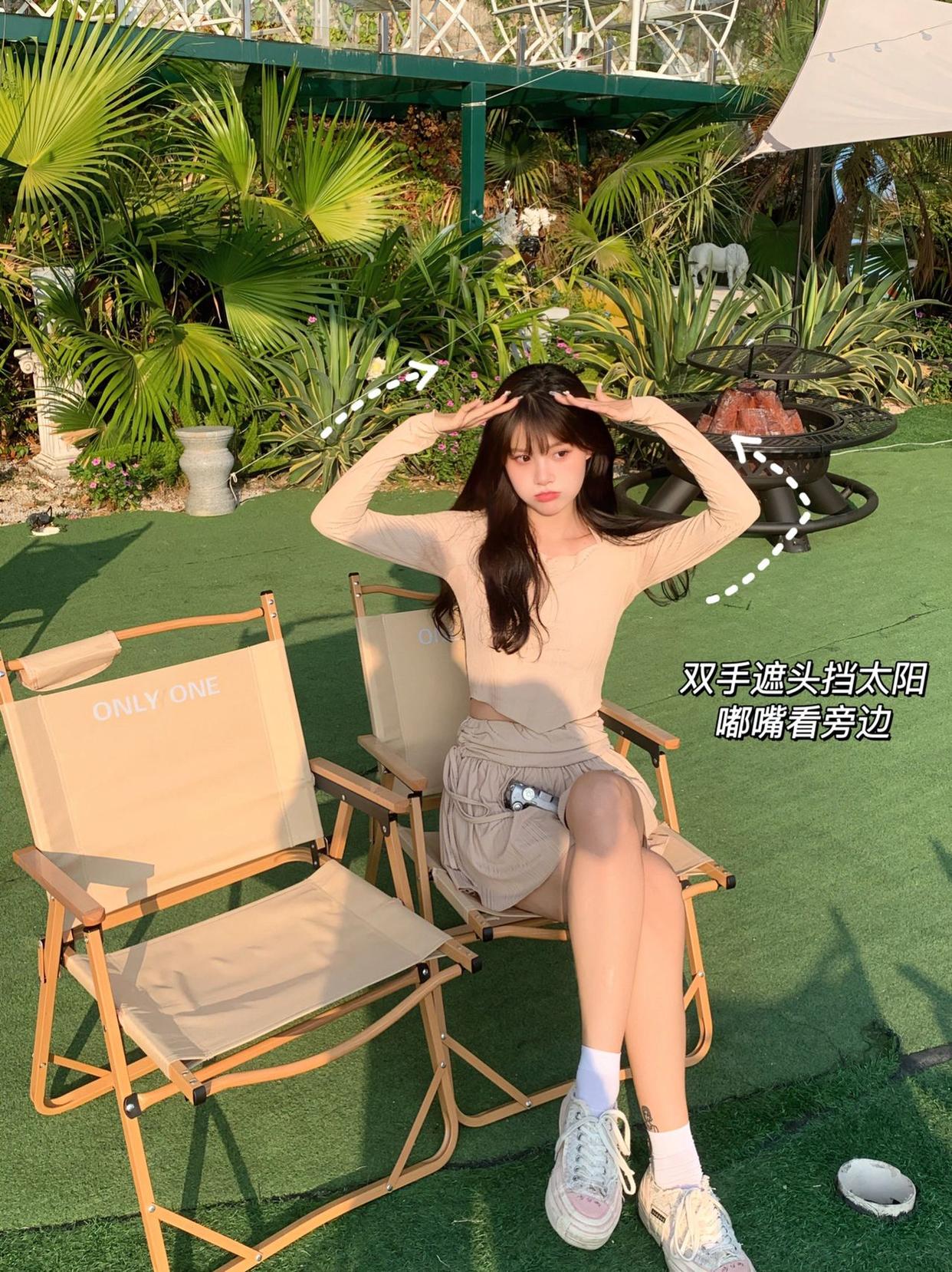 坐姿拍照姿势分享,好看又好学的9个动作,超显腿长