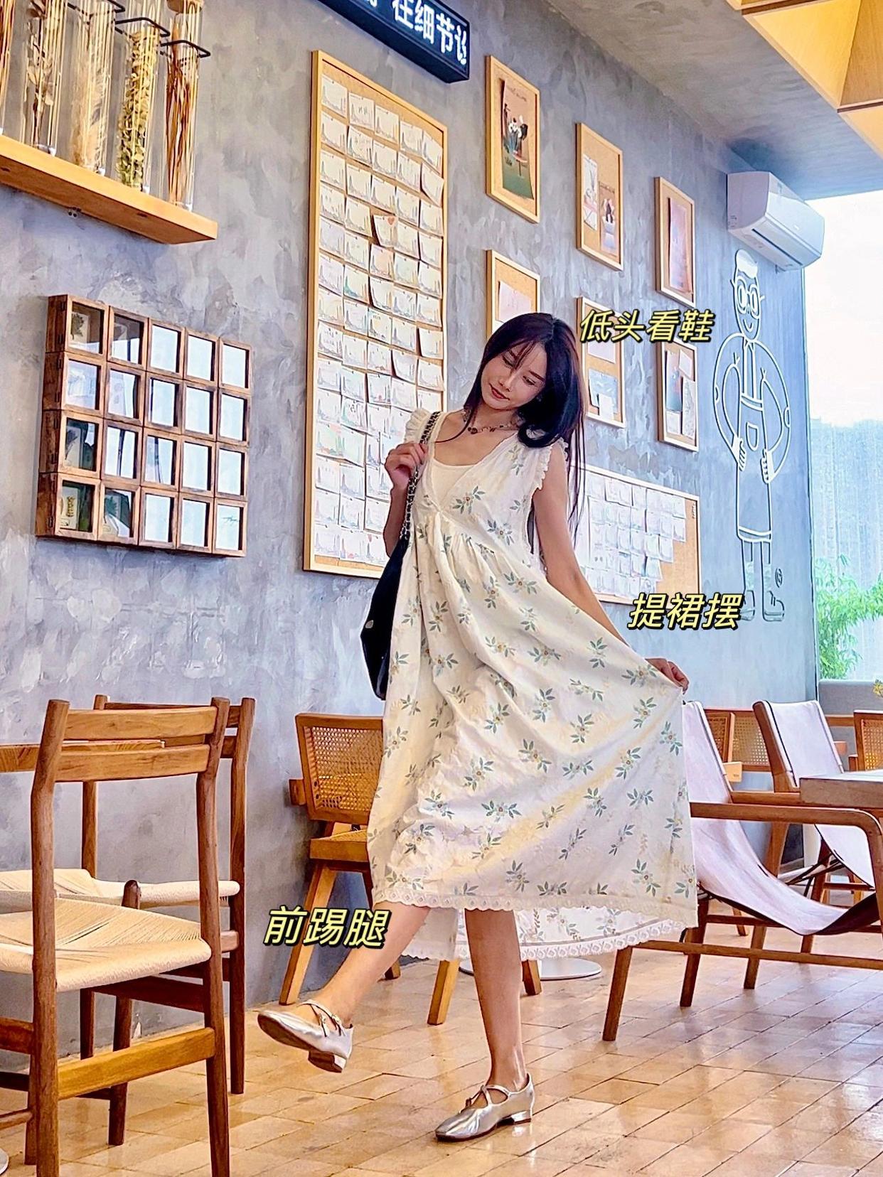 穿裙子拍照,9个万能拍照站姿,自然随意又好看