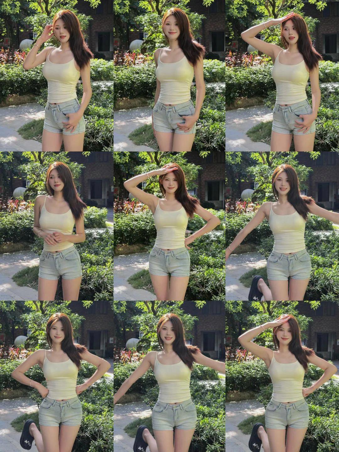 8个拍照动作,一学就会,俏皮好看,显瘦显身材