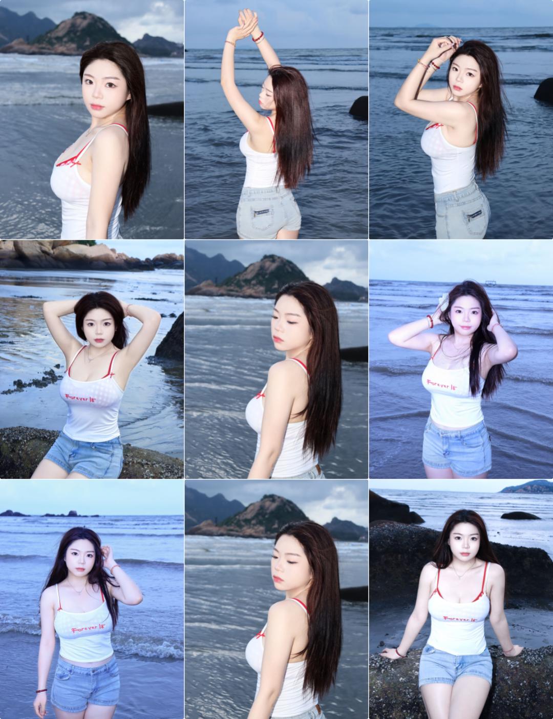 海边拍照8个姿势，动作简单，拍照好看有氛围感，上镜漂亮显身材