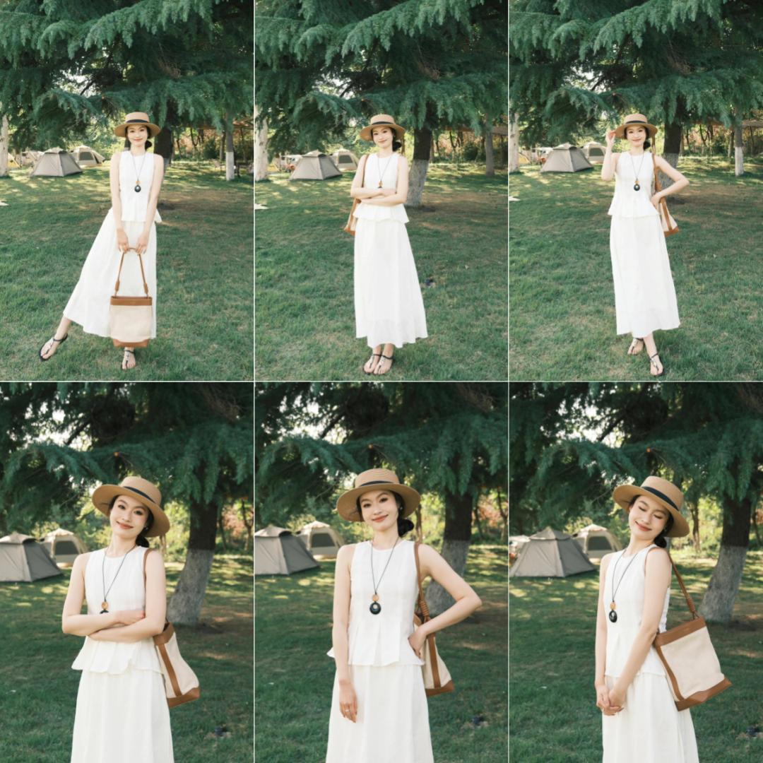 6个穿裙子拍照姿势，一学就会，拍照高级又出片，温柔又漂亮