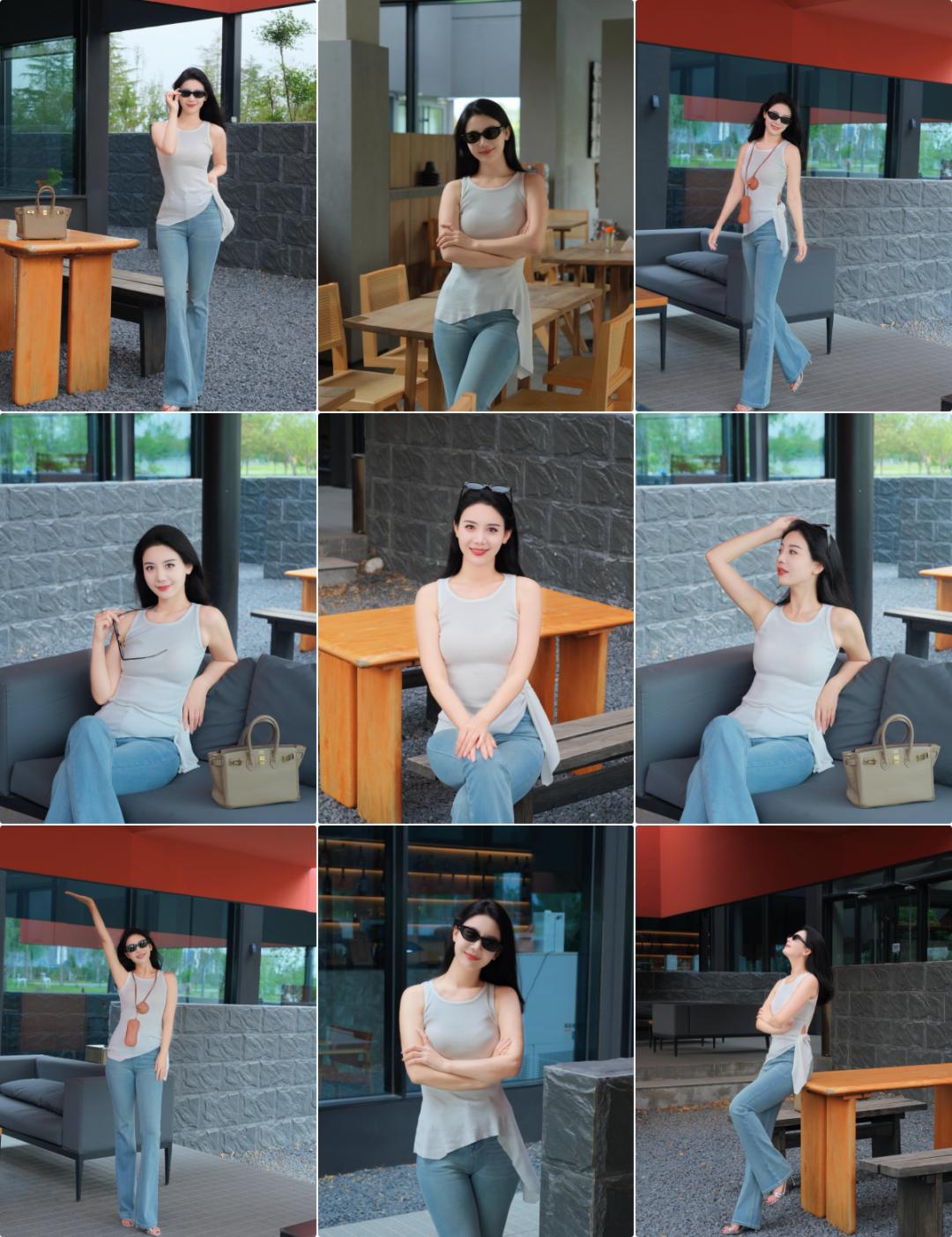 牛仔裤拍照，10个姿势，松弛漂亮又优雅，还能拍出气质好身材