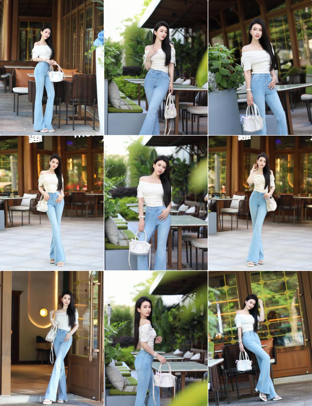 牛仔裤拍照,告别不自然,9个拍照动作,时尚漂亮显身材