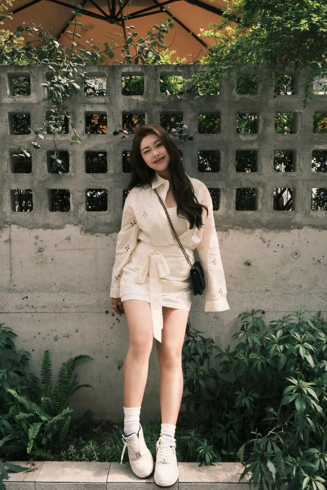 站姿全身照,9个拍照姿势,腿长好看,修身大长腿,拍出好身材