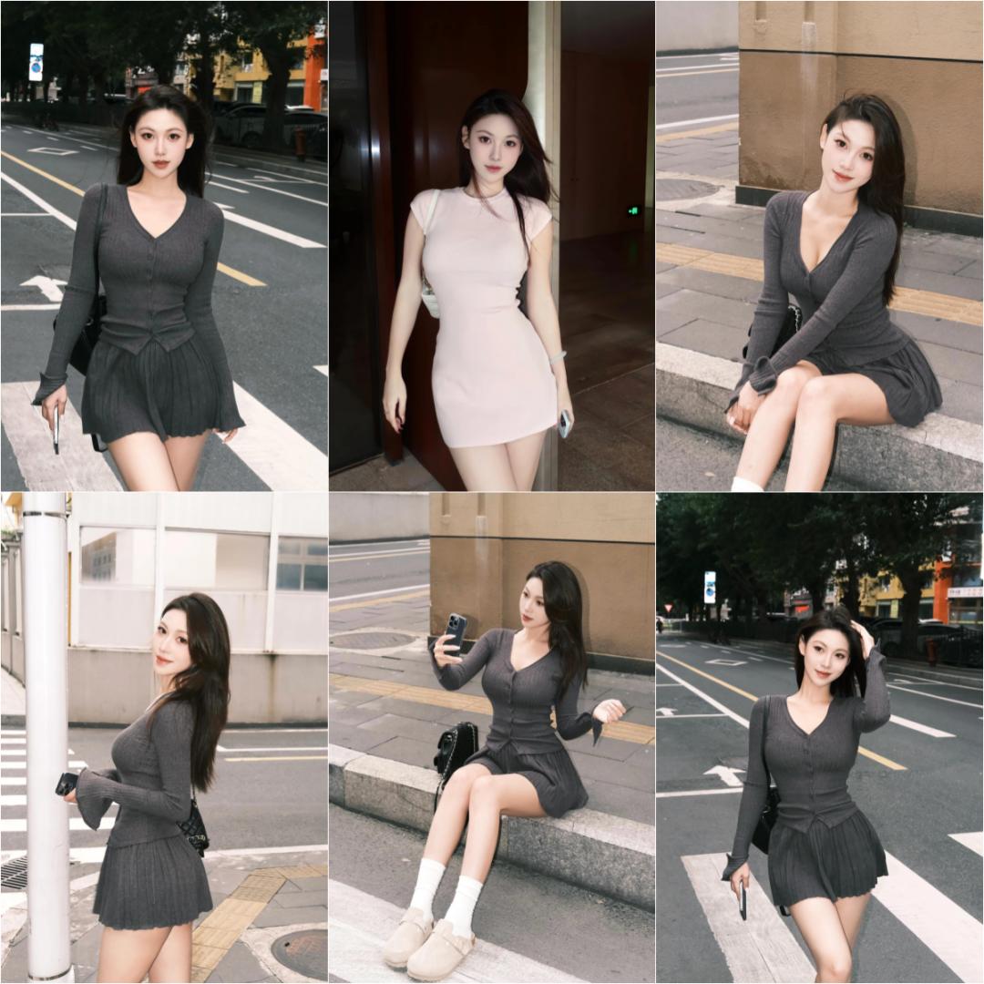 短裙拍照又酷又美,8个小动作,出片漂亮,松弛自然